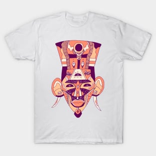 Peach African Mask 6 T-Shirt